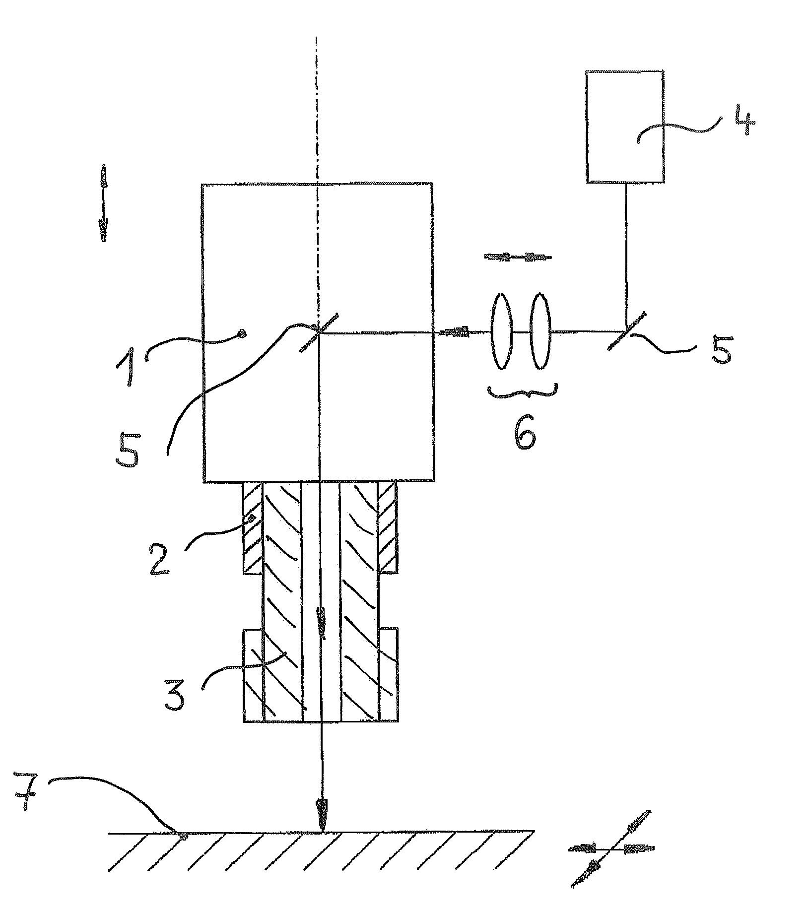 Combination apparatus for machining material with a milling cutter and a laser
