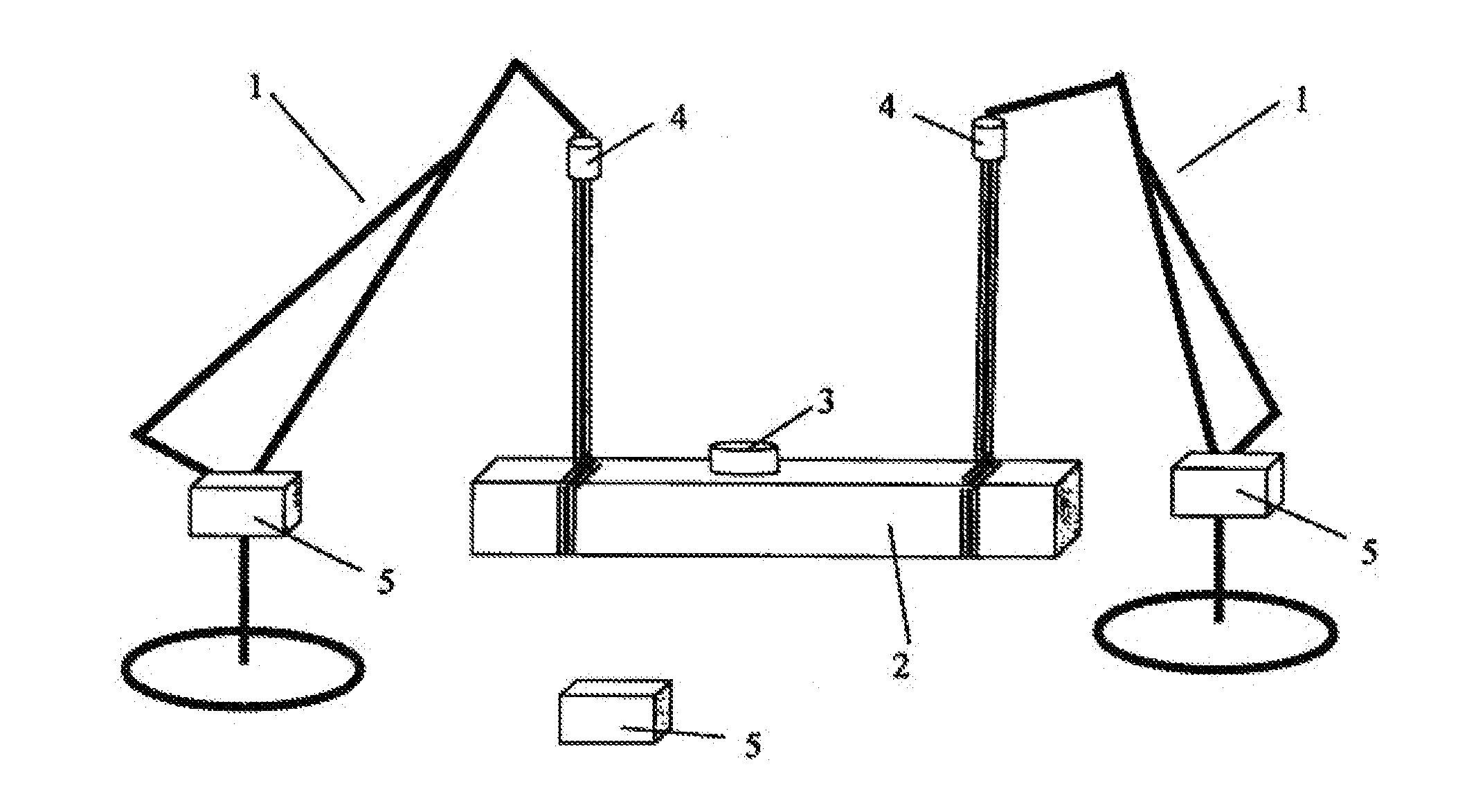 Crane, method and apparatus for monitoring the swing angle, weight or gesture of the crane load
