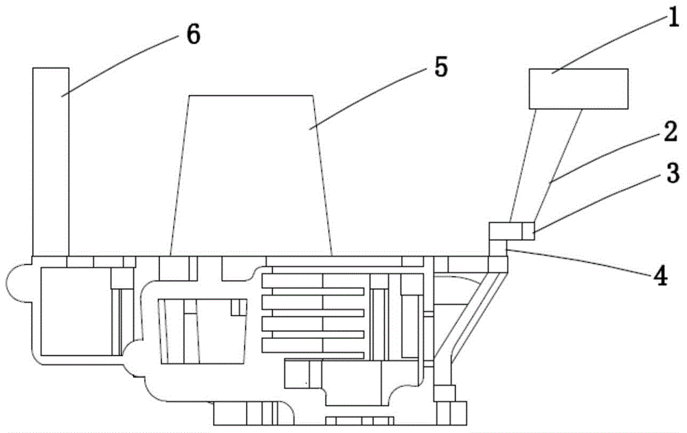 Gating system for cylinder cover of single-cylinder air cooled engine