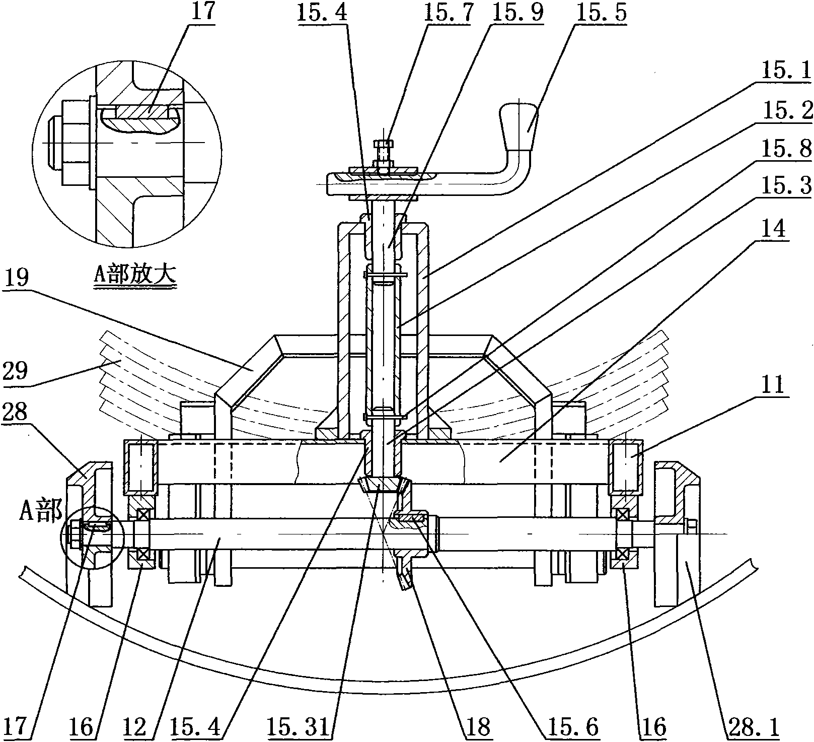 Transport trolley in pipeline