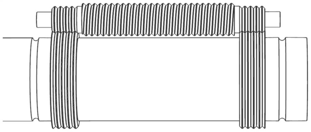 Compact planetary roller screw in circular ring friction transmission mode