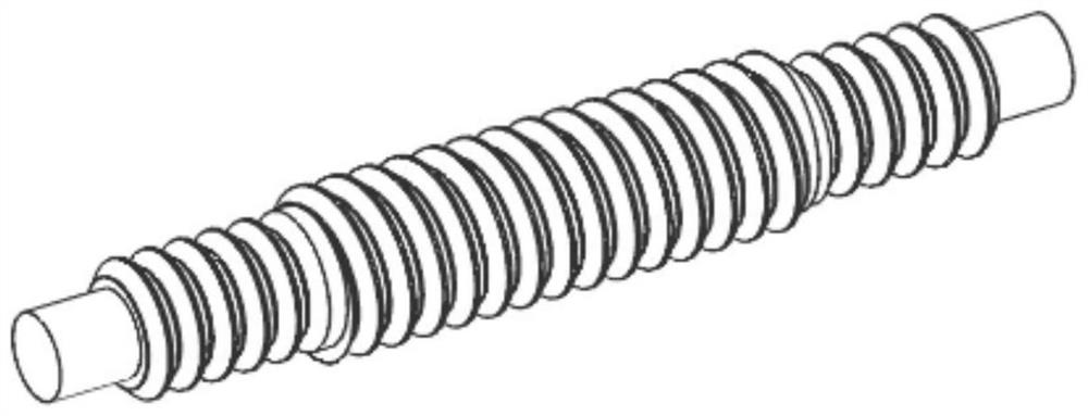 Compact planetary roller screw in circular ring friction transmission mode