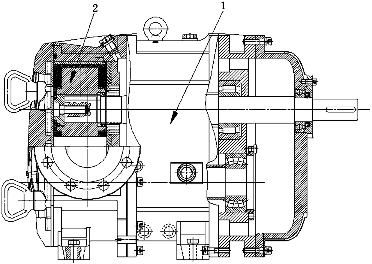 End face wear-resistant elastic composite rotor and elastomer production mold thereof