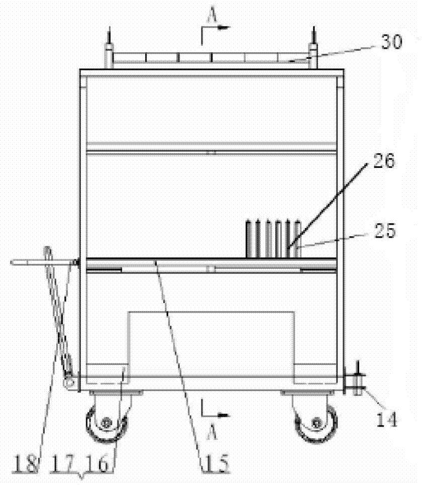 Material transfer unit for automobile production lines