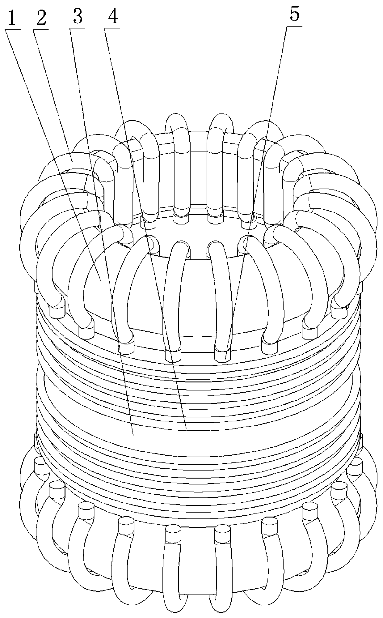 A controllable nuclear fusion device with a dumbbell-shaped structure