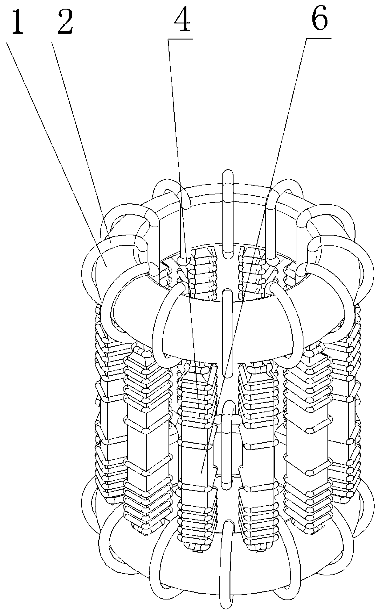 A controllable nuclear fusion device with a dumbbell-shaped structure