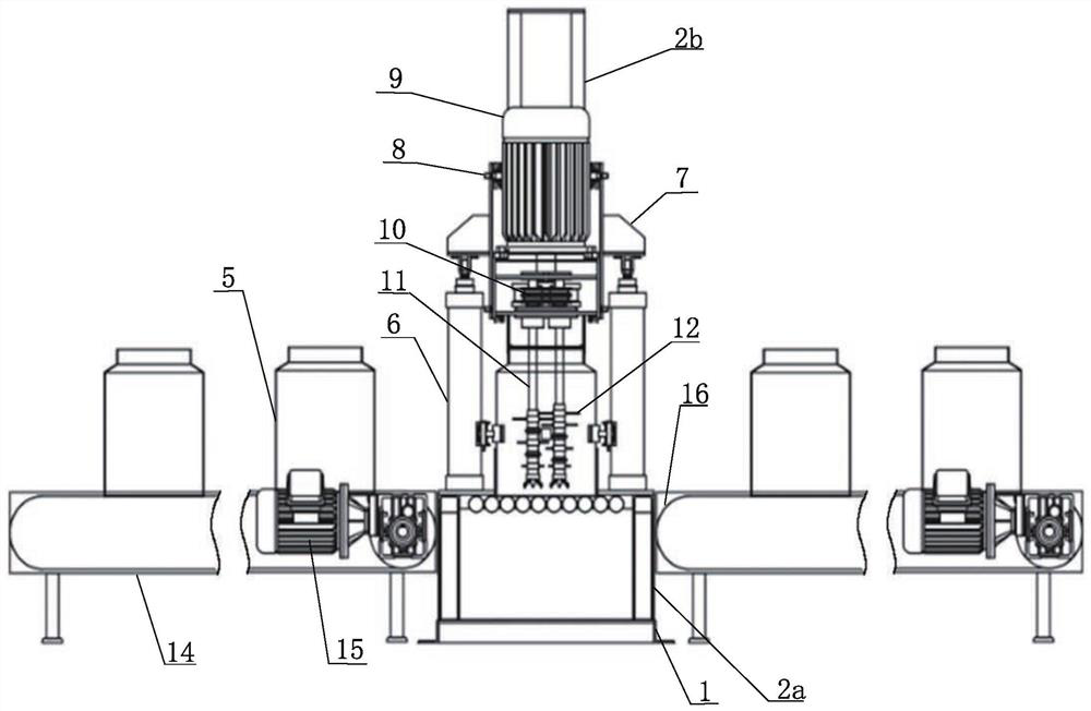 Automatic crushing and slurrying system for kitchen garbage