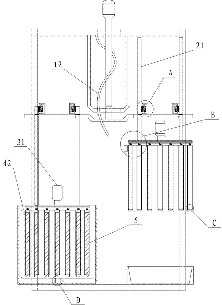 Method and equipment for eliminating iron scraps from raw materials
