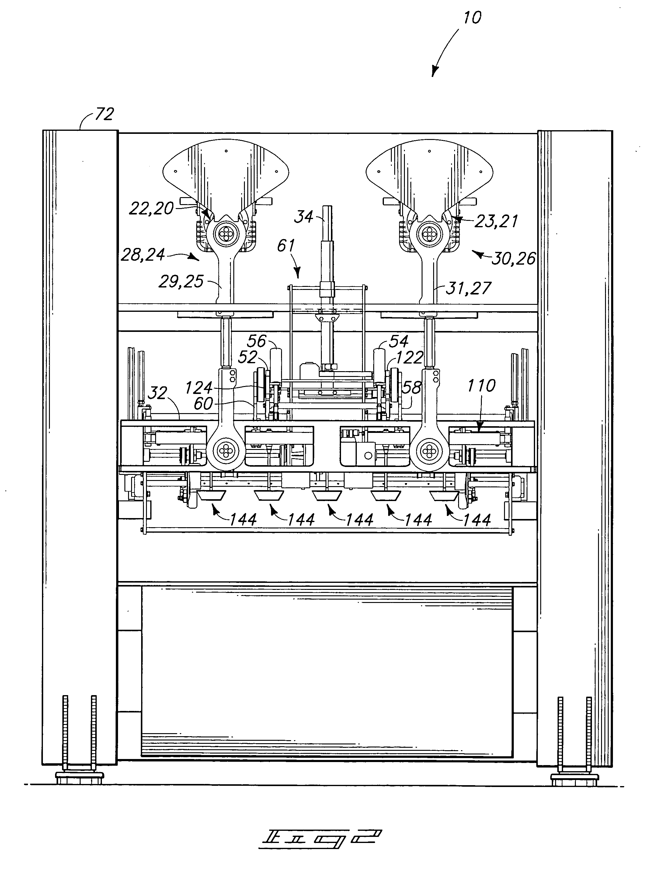 Trim press, article ejecting device, trim press article ejector, and method of stacking and cleaning out thermoformed articles