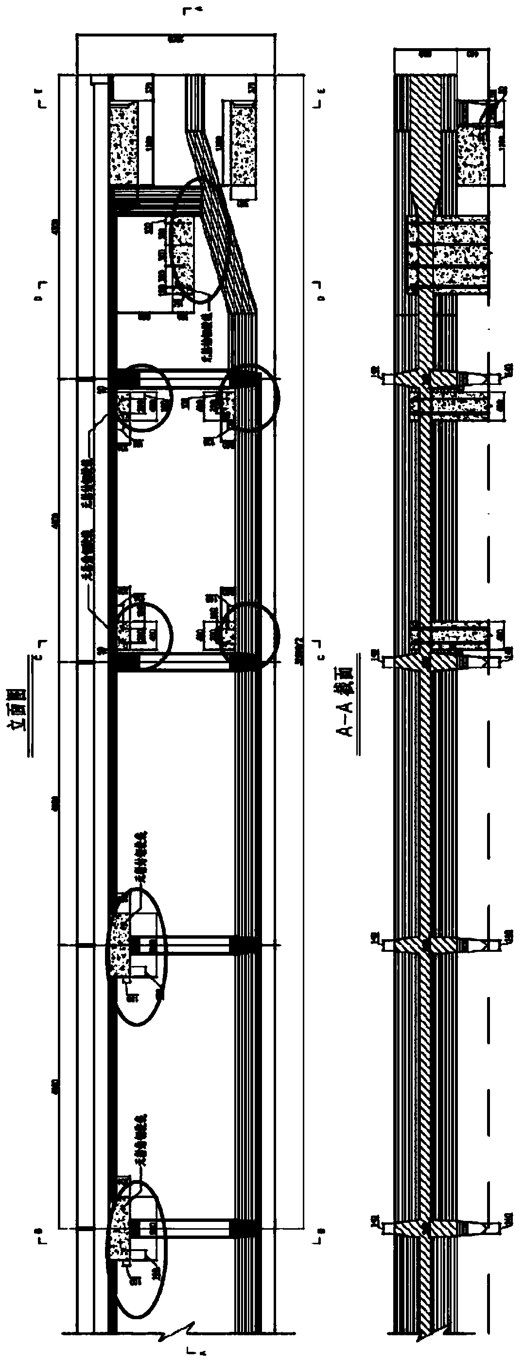 Transverse prestress reinforcement method of railway simply-supported T beam