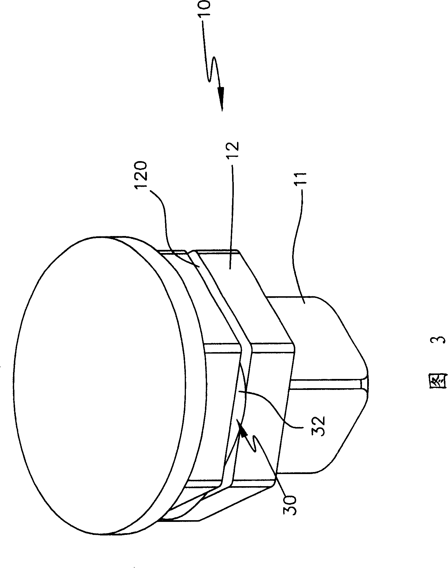 Positioning fastener of manual tool