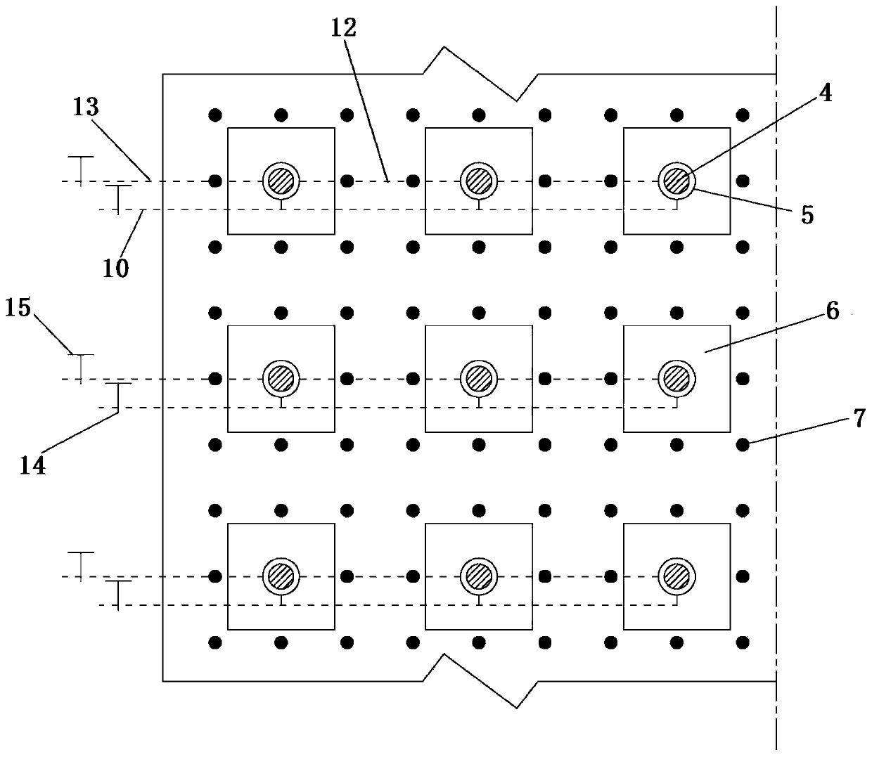 Controllable rigid pile and squeezed gravel pile combined composite foundation and construction method thereof