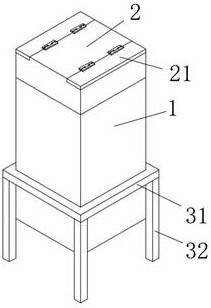 Polyester resin powder spraying type heat treatment device