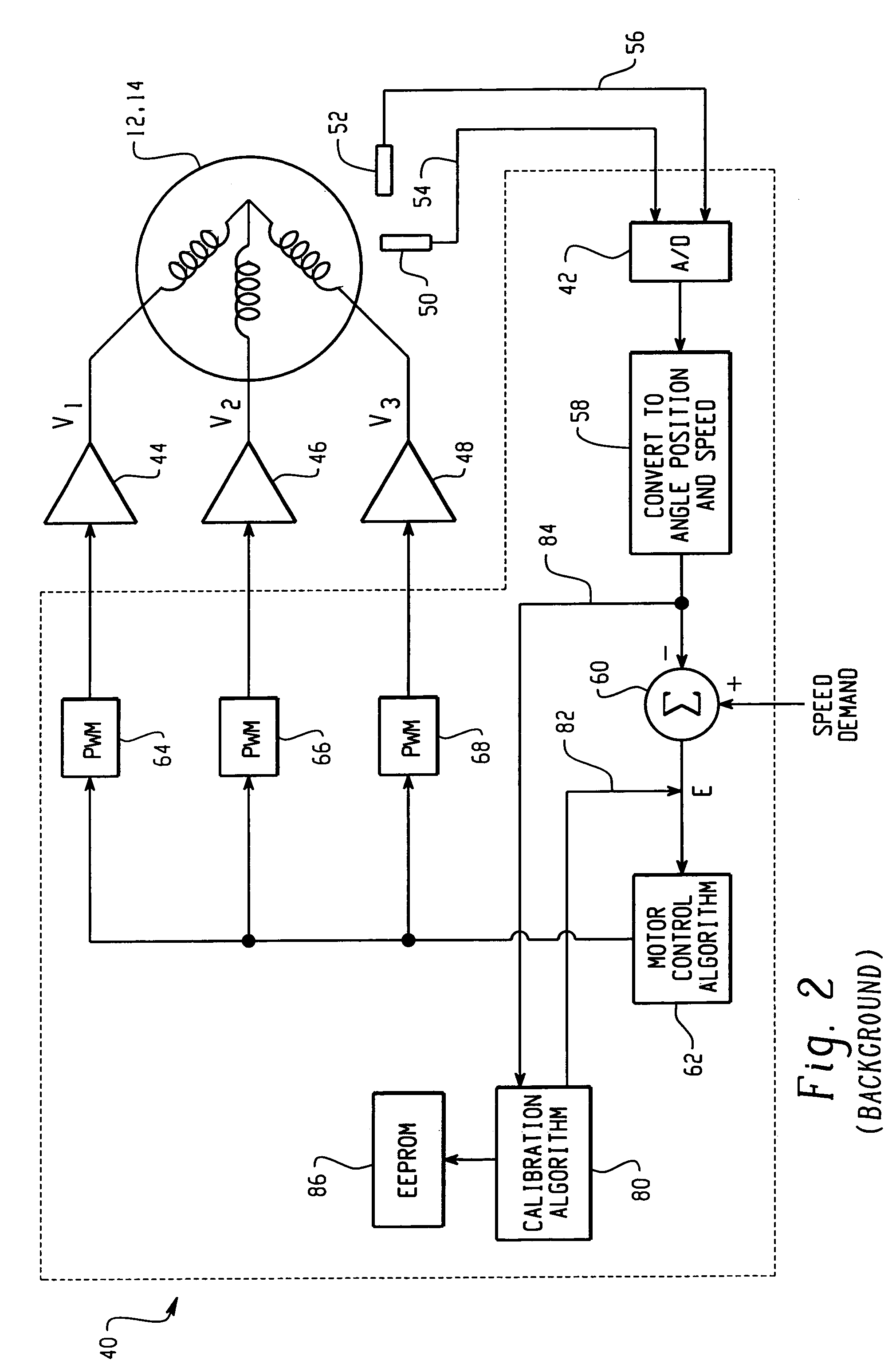 Method and apparatus for embedding motor error parameter data in a drive motor of a power driven wheelchair