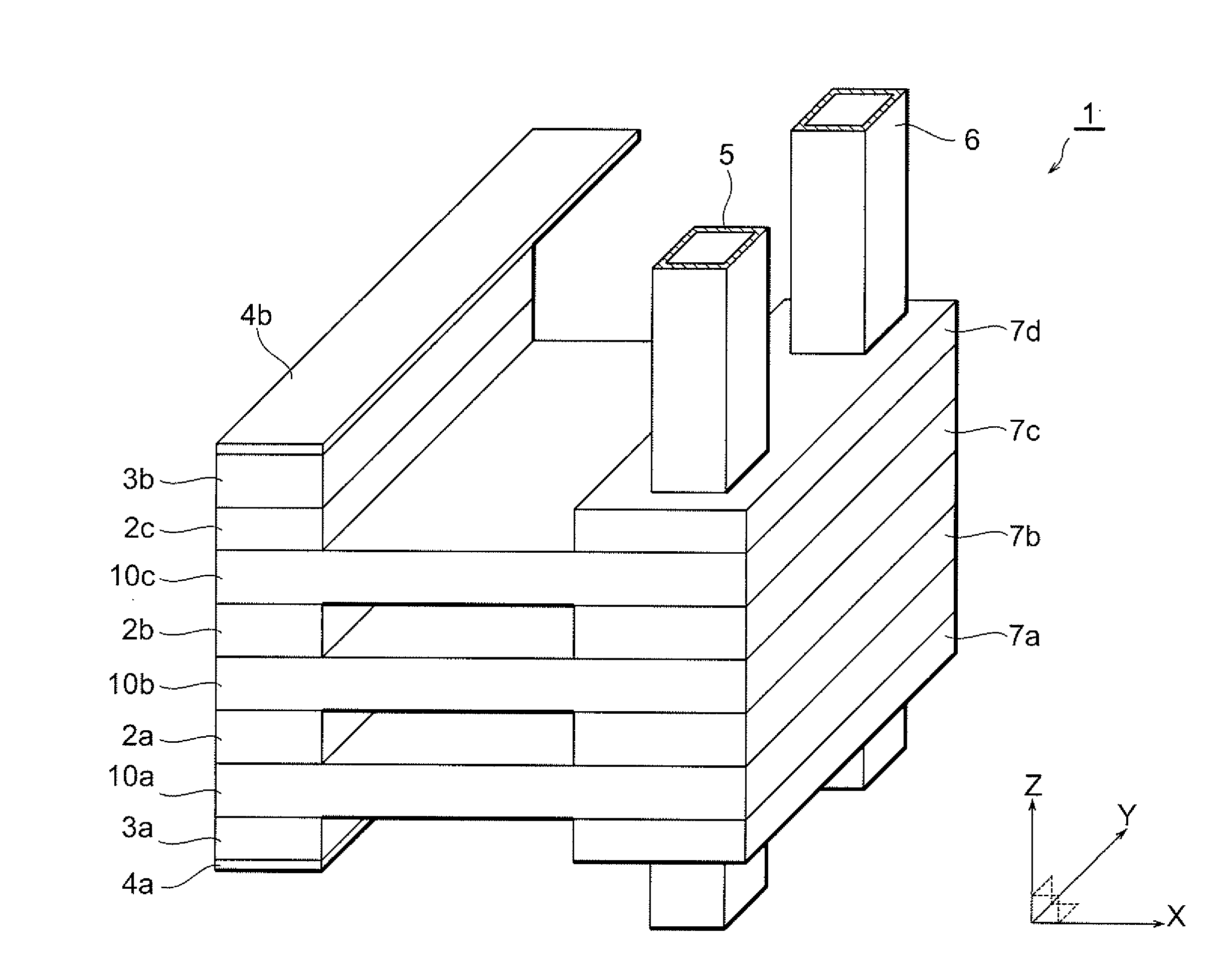 Heat sink, laser apparatus provided with such heat sink, and laser stack apparatus