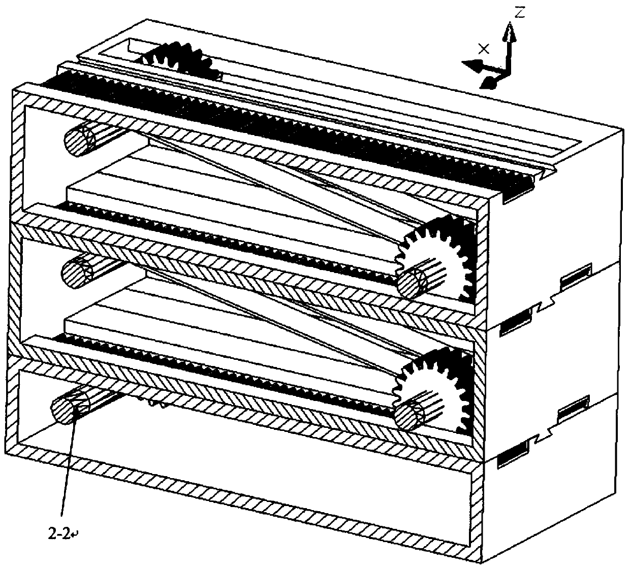 A linear linkage expansion device
