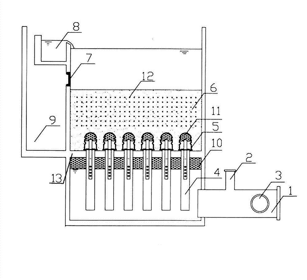 Flap aerated biological filter and wastewater treatment method thereof