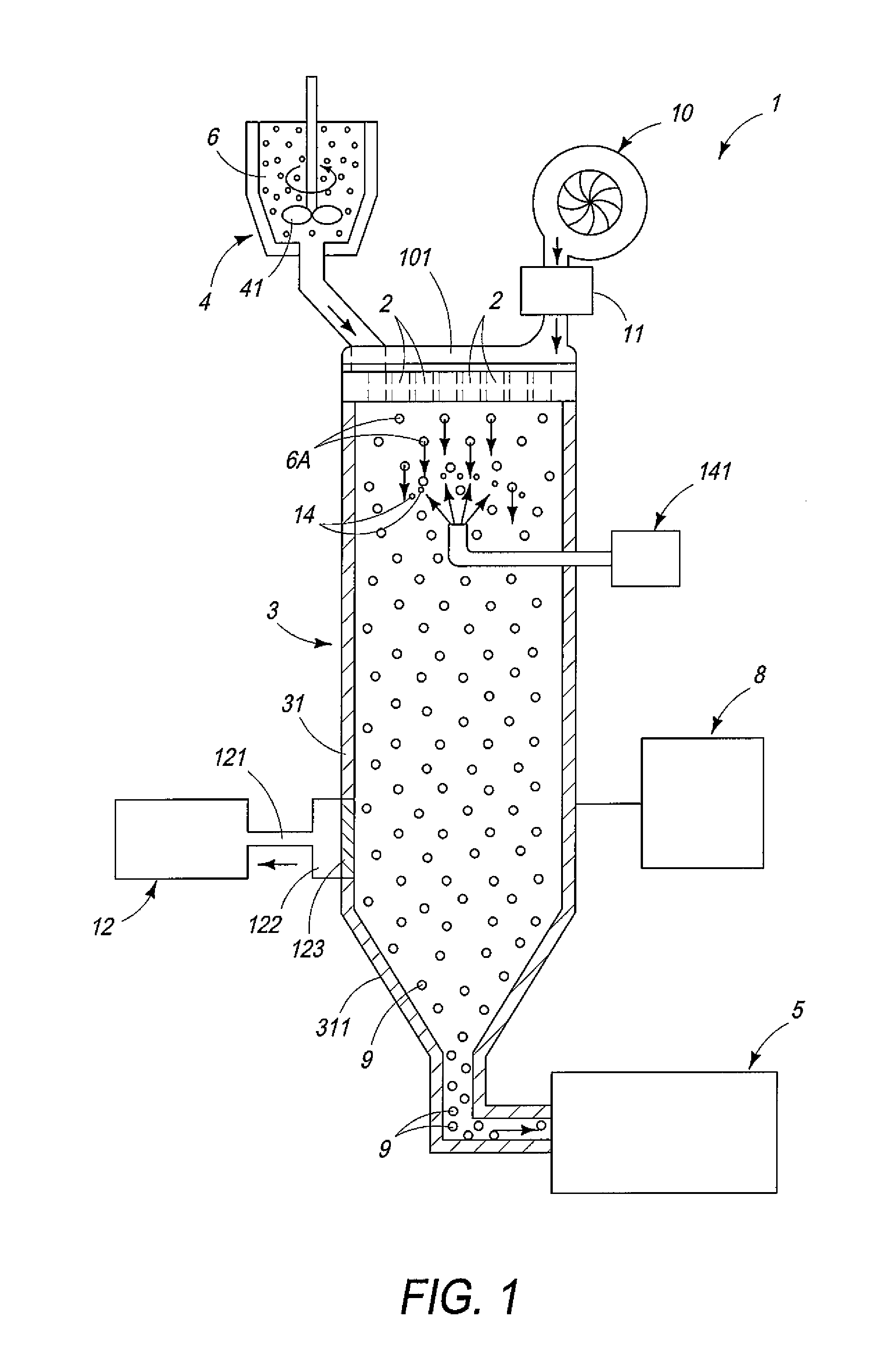Method and apparatus for producing resin particles using granulation-prevention agent, and resin particles produced by the method