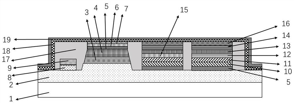 Integrally packaged micro-display chip and preparation method thereof