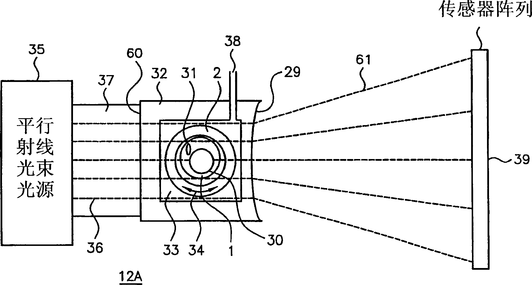 Optical tomography of small objects using parallel ray illumination and post-specimen optical magnification