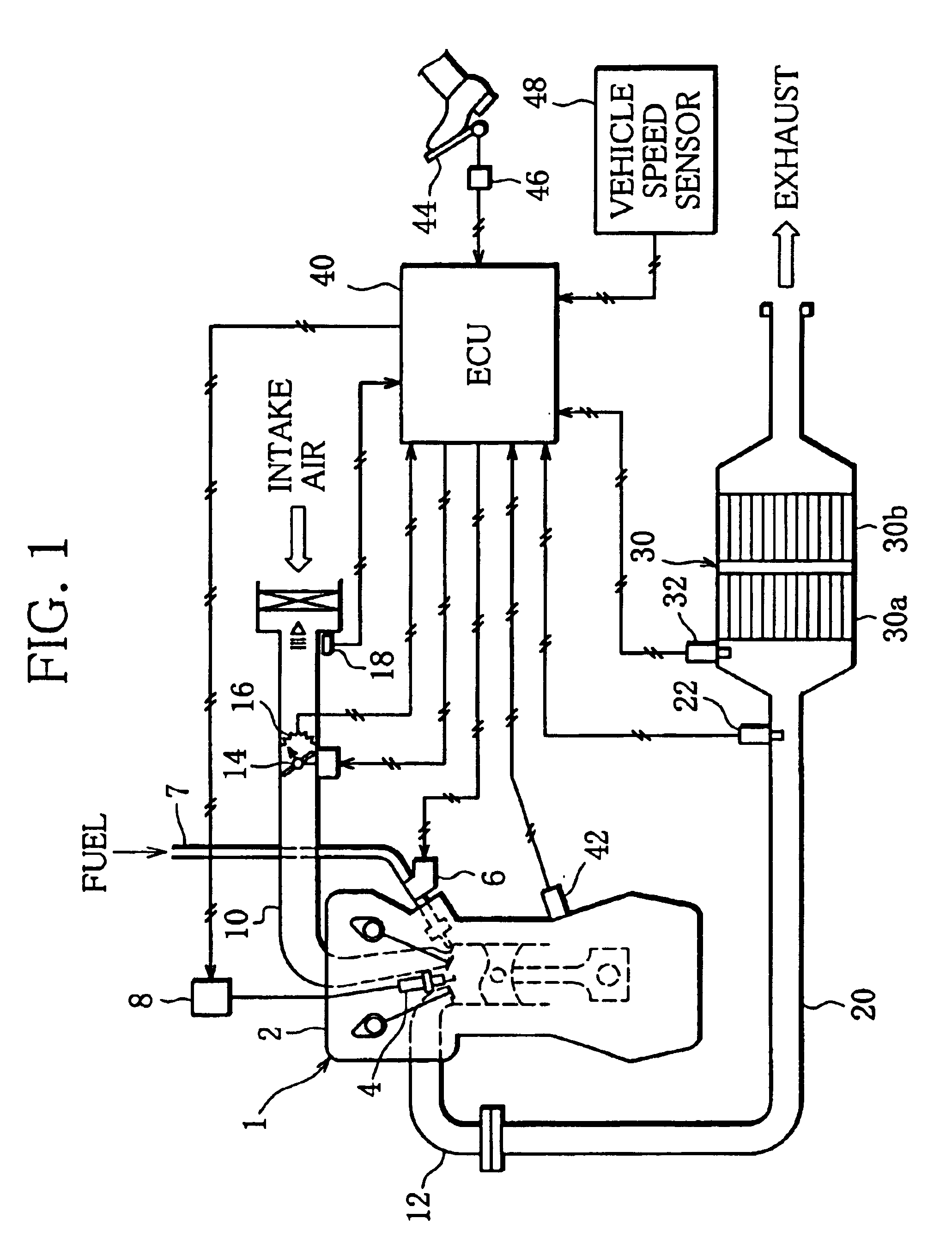 Exhaust emission control device of internal-combustion engine