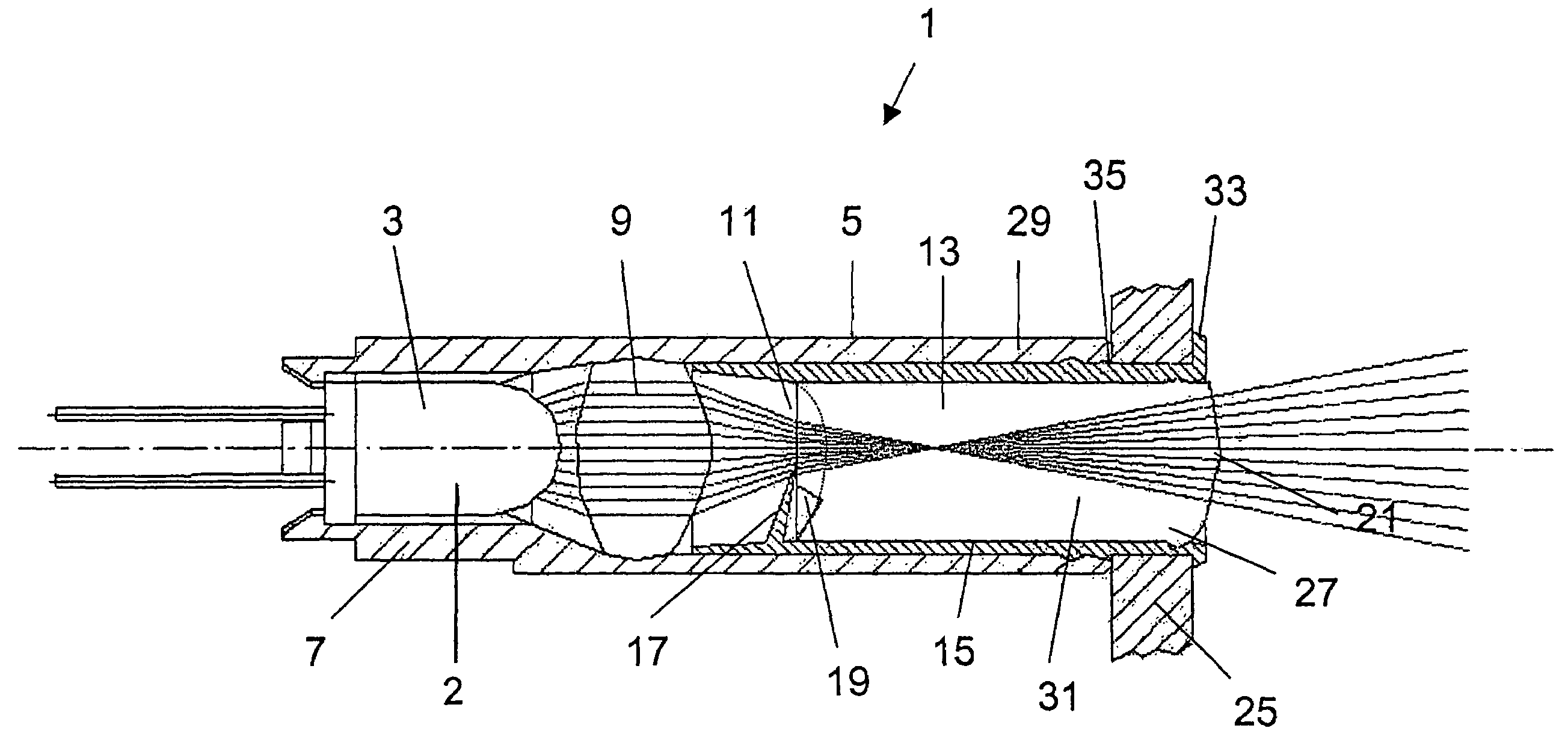 Optical element for variable message signs