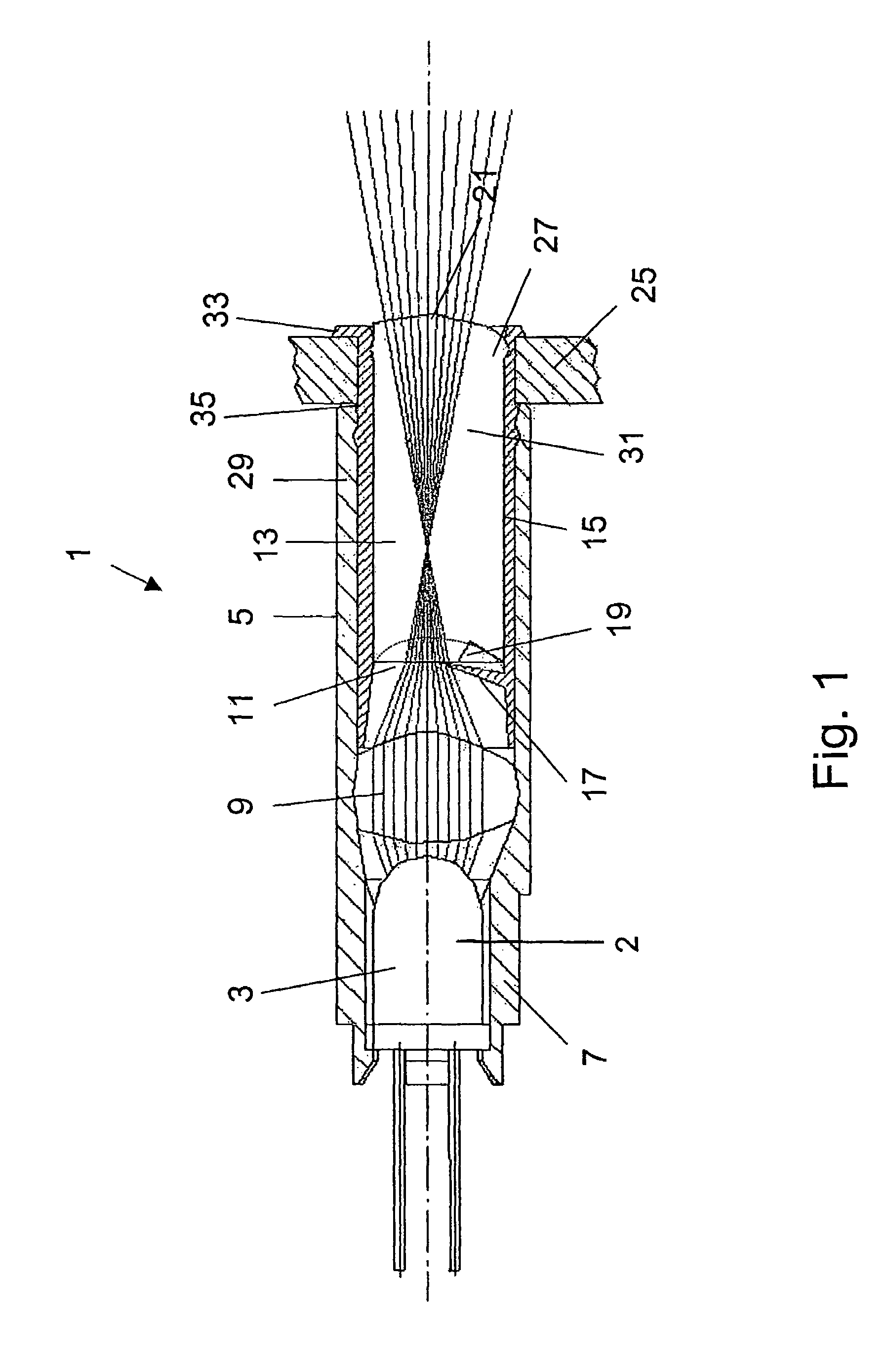 Optical element for variable message signs