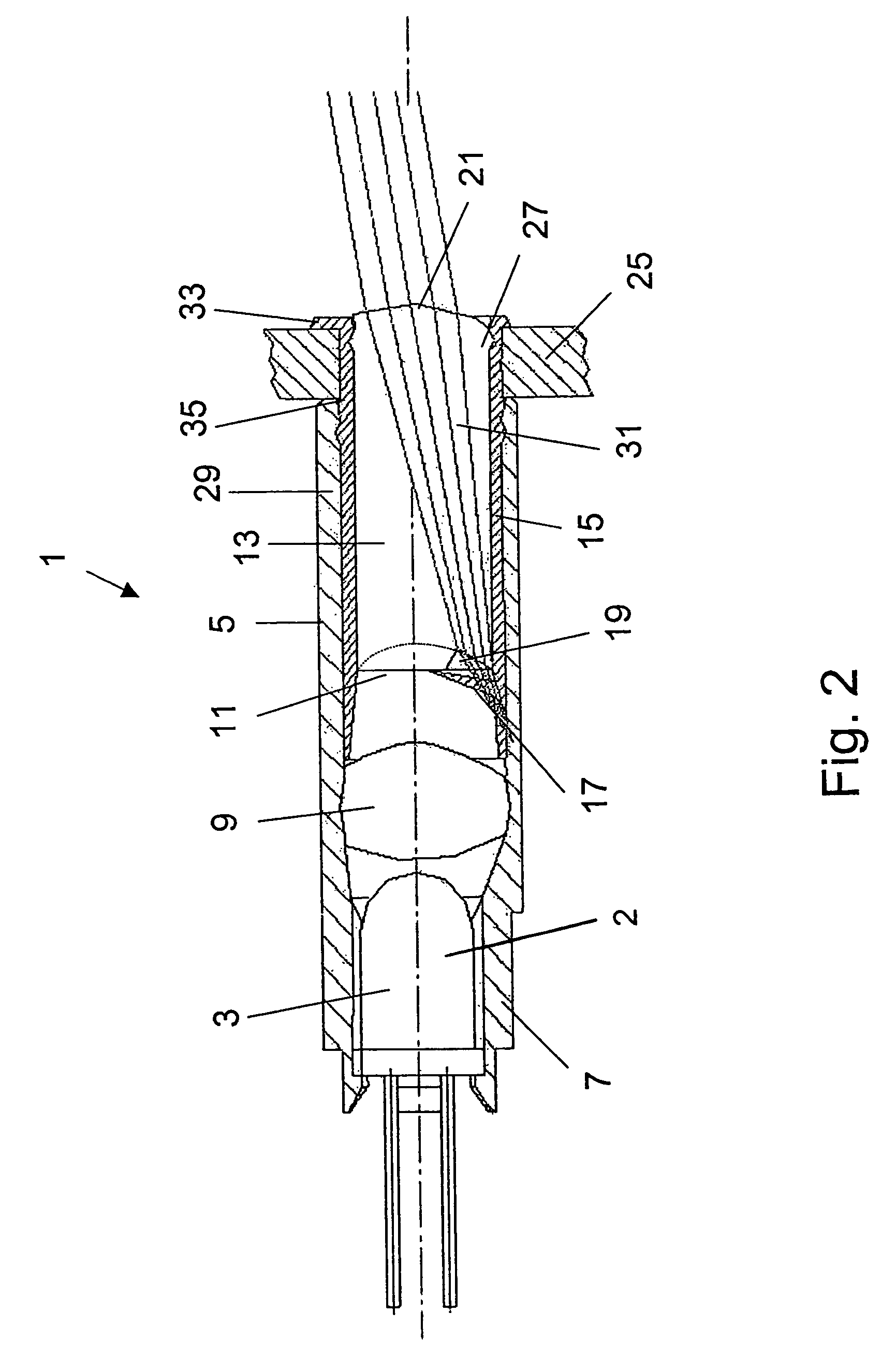 Optical element for variable message signs