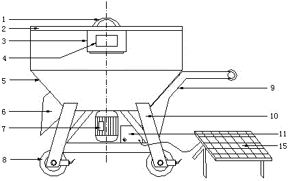 Minitype concrete mixing machine