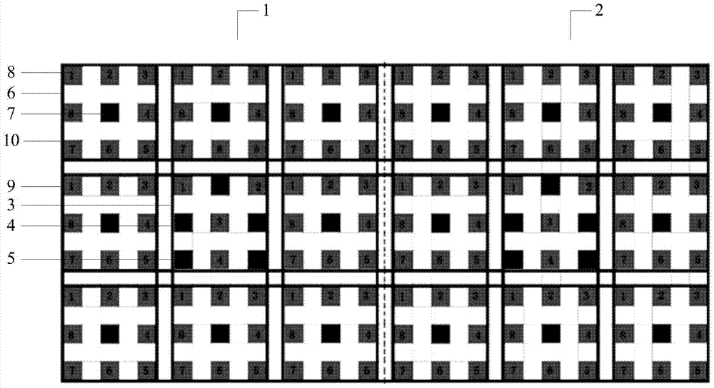 A method and device for forming dot matrix graphics by encoding graphics