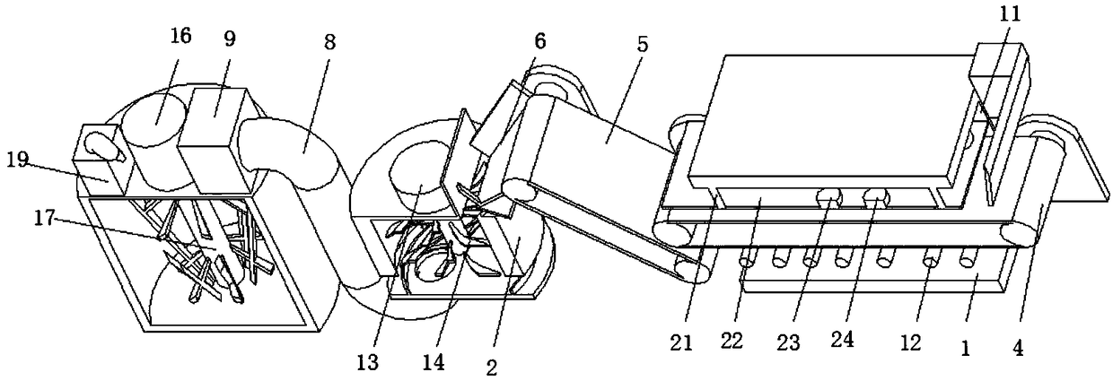 Low-carbon environmental-friendly toilet paper recycling device