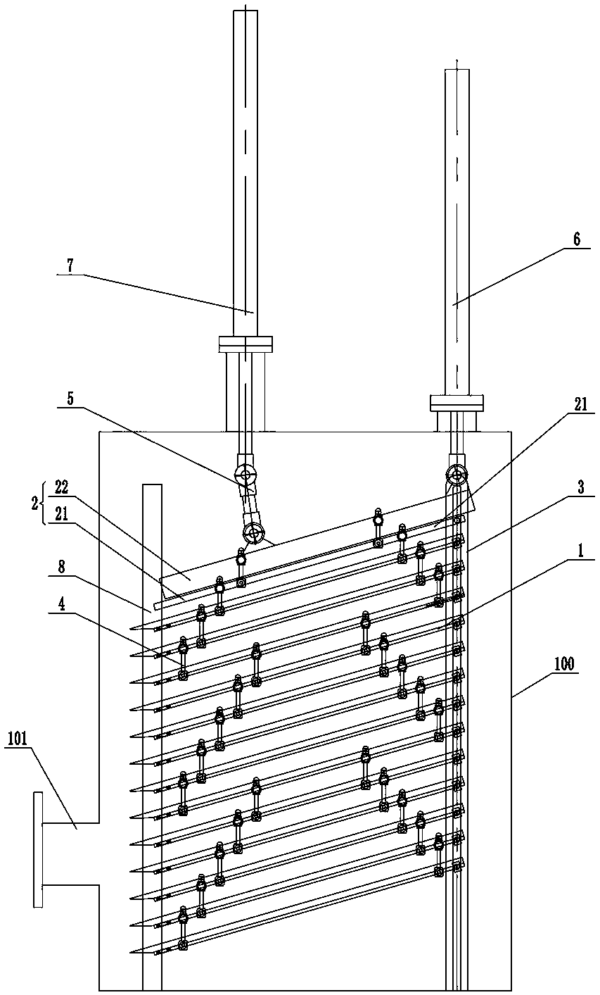 A freeze-drying machine with a plate layer that can be lifted and tilted