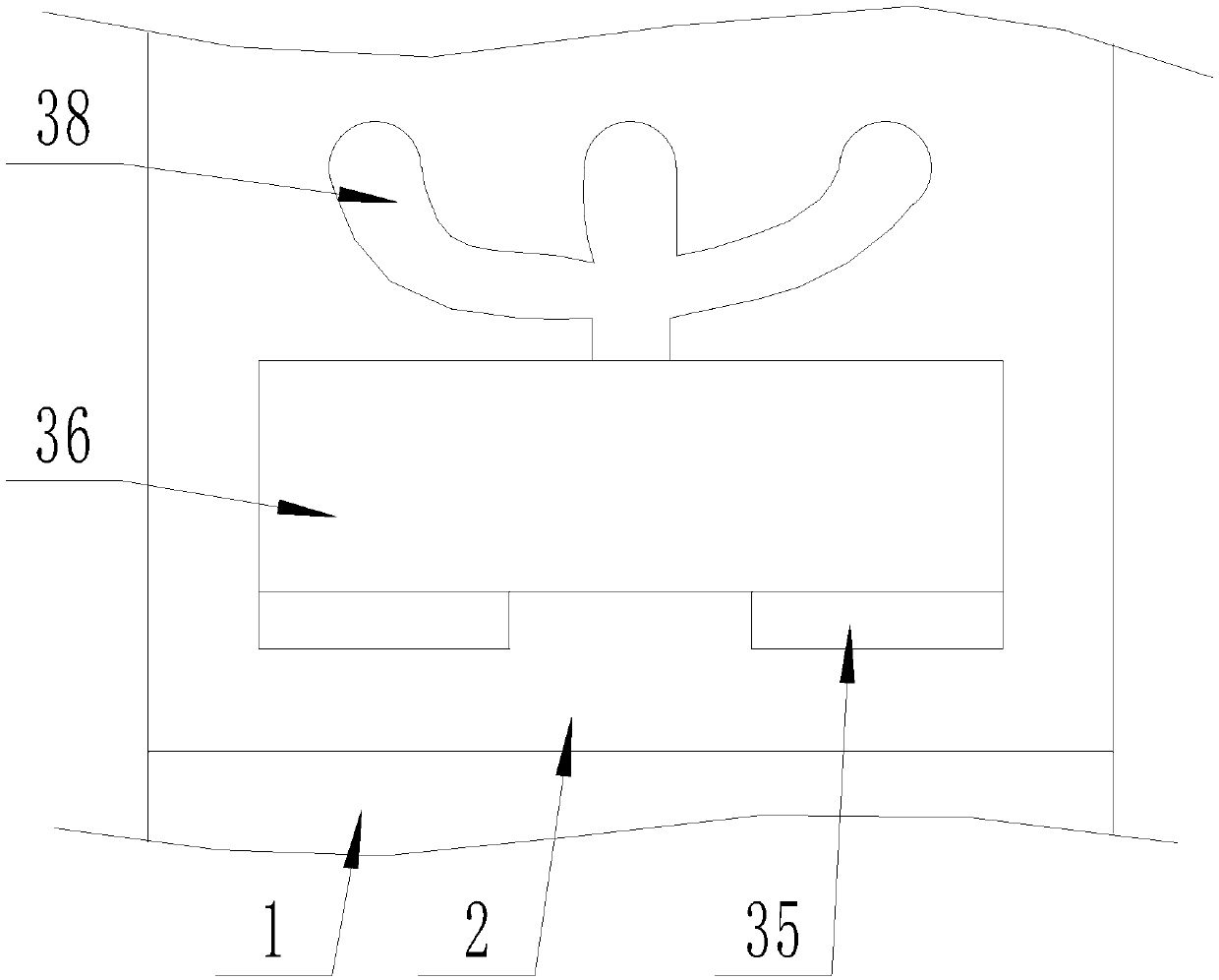 An automatic cleaning device for the surface of goose eggs