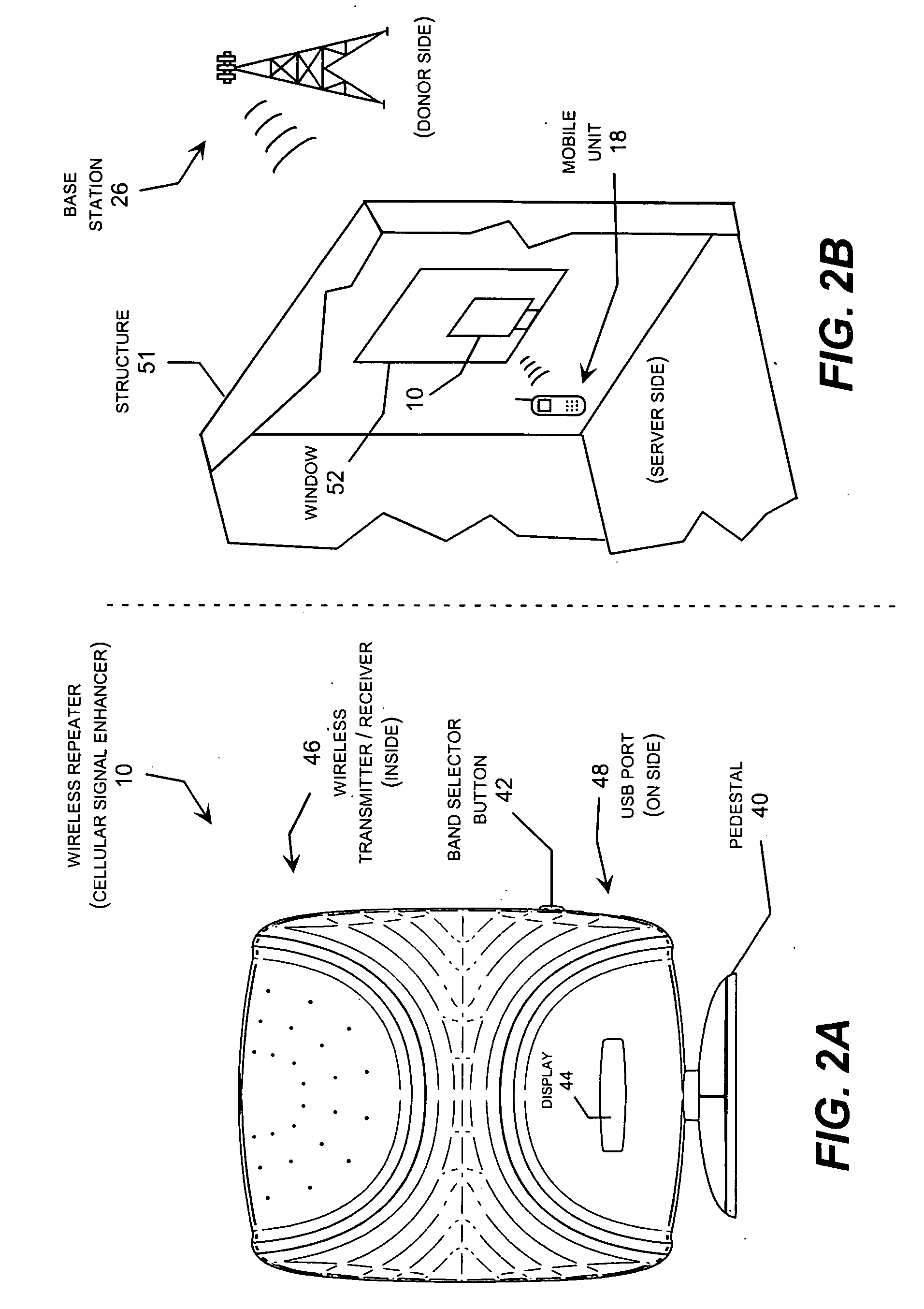 Wireless repeater with feedback suppression features