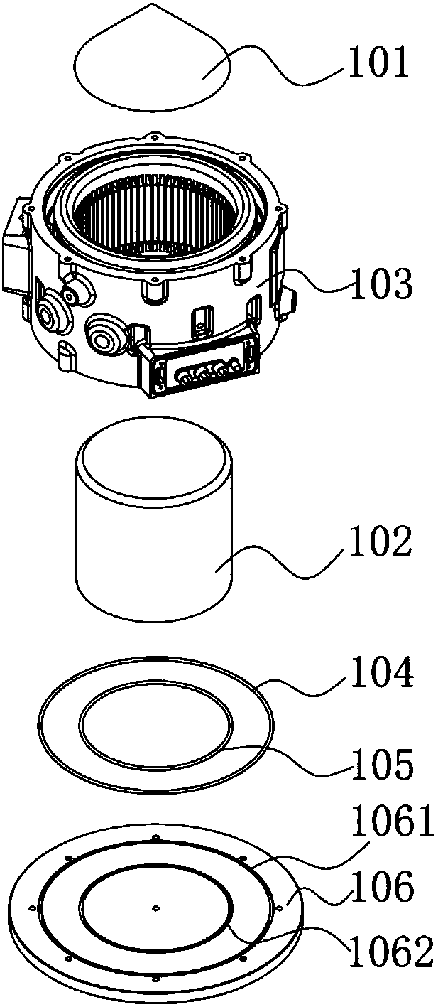 Vacuum potting process