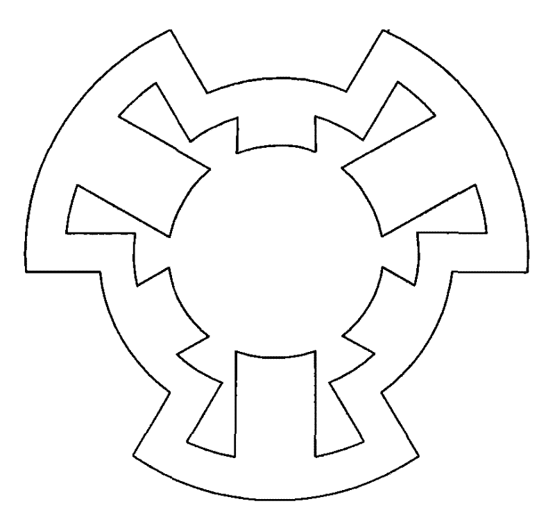 Interphase electromagnetic decoupling cylindrical permanent magnet linear synchronous motor