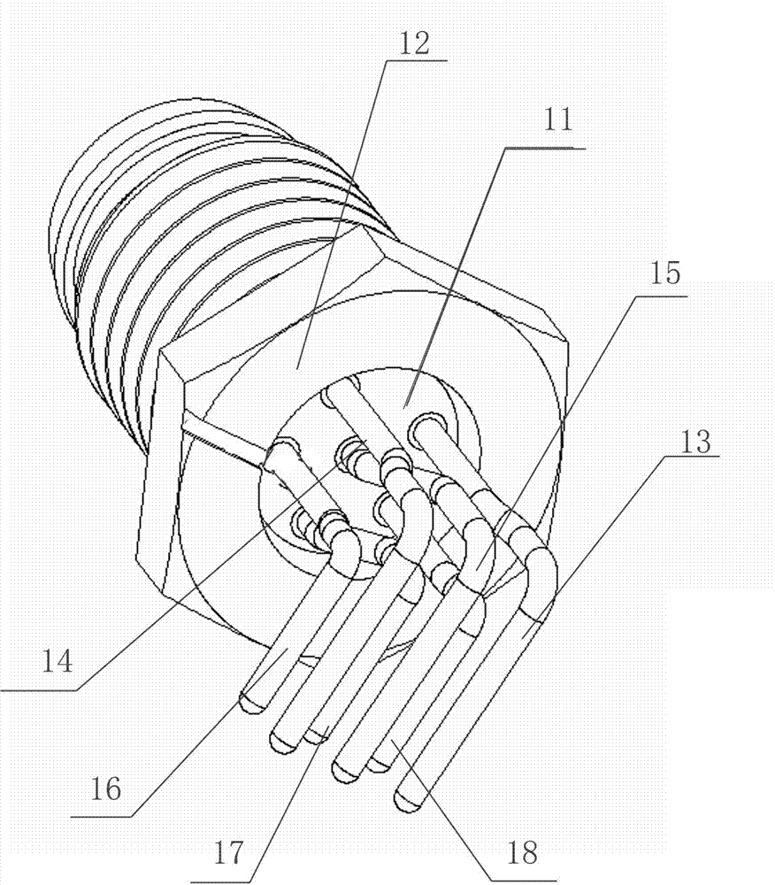 Circular socket connector capable of reliably conducting parts of contact elements and shell