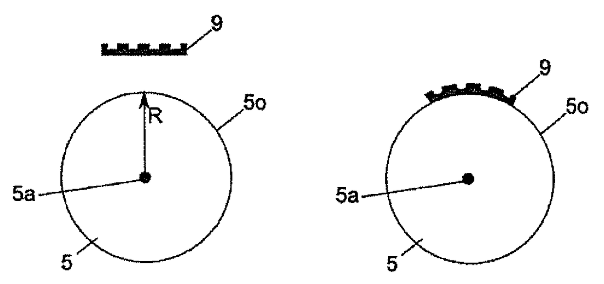 Nanostructure die, embossing roll, device and method for continuous embossing of nanostructures