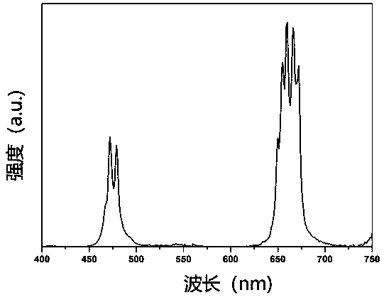 Preparation of laser excitation rare earth doped calcium silicon-phosphate high-brightness three-primary-color nano phosphor powder as well as product and application thereof