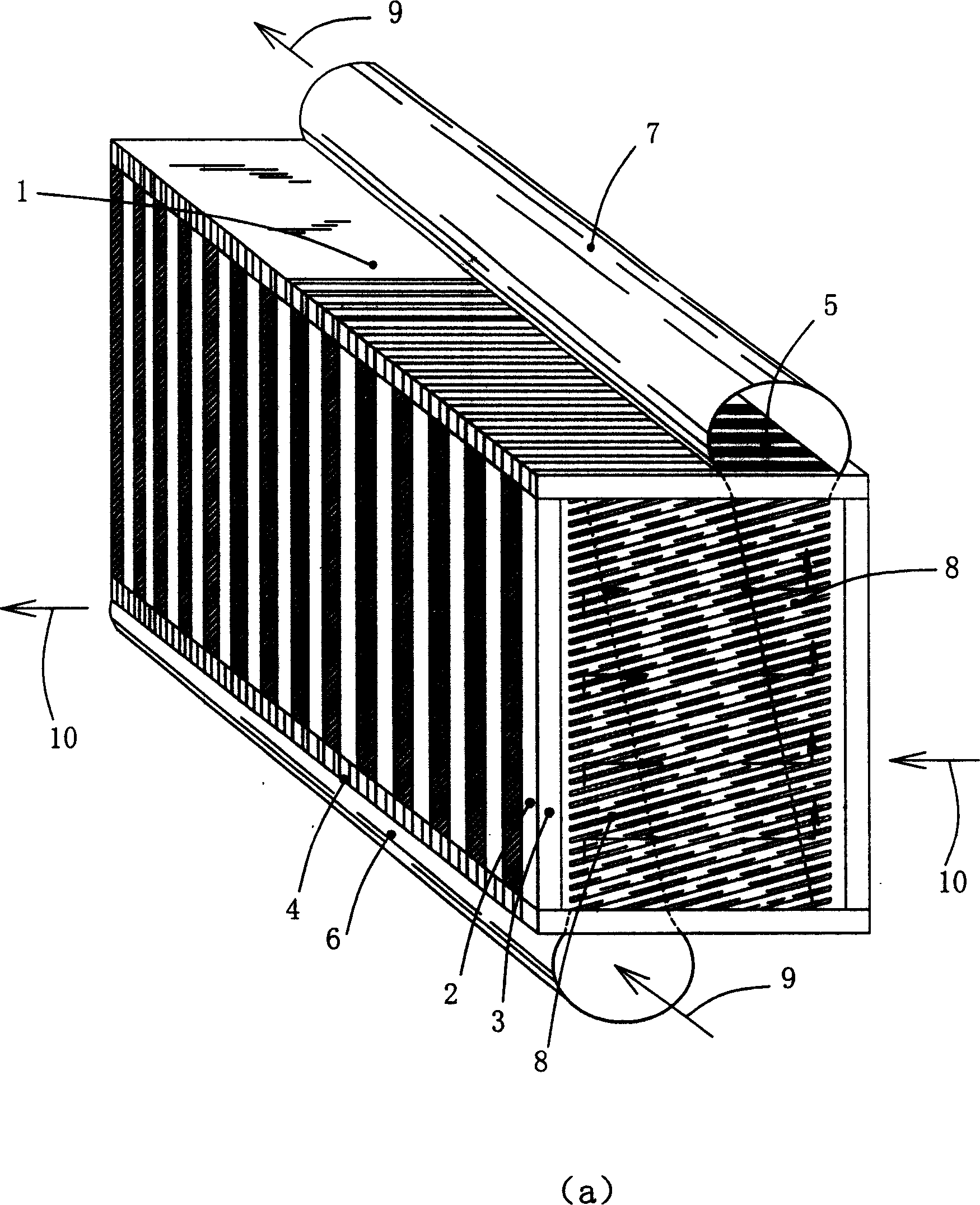 Heat regenerator of original surface for gas turbine