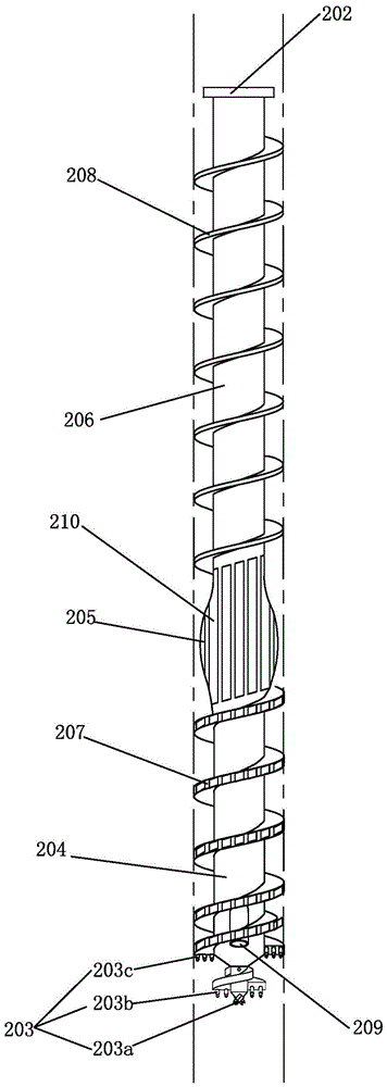 Construction technology of one-way spiral half-squeeze soil drill bit and one-way spiral half-squeeze pile