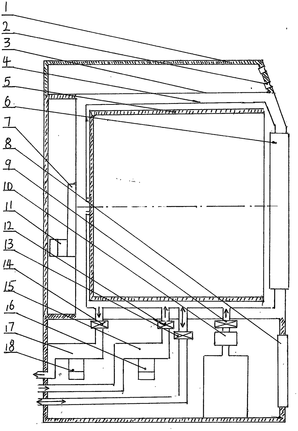 A variable-pressure washing machine