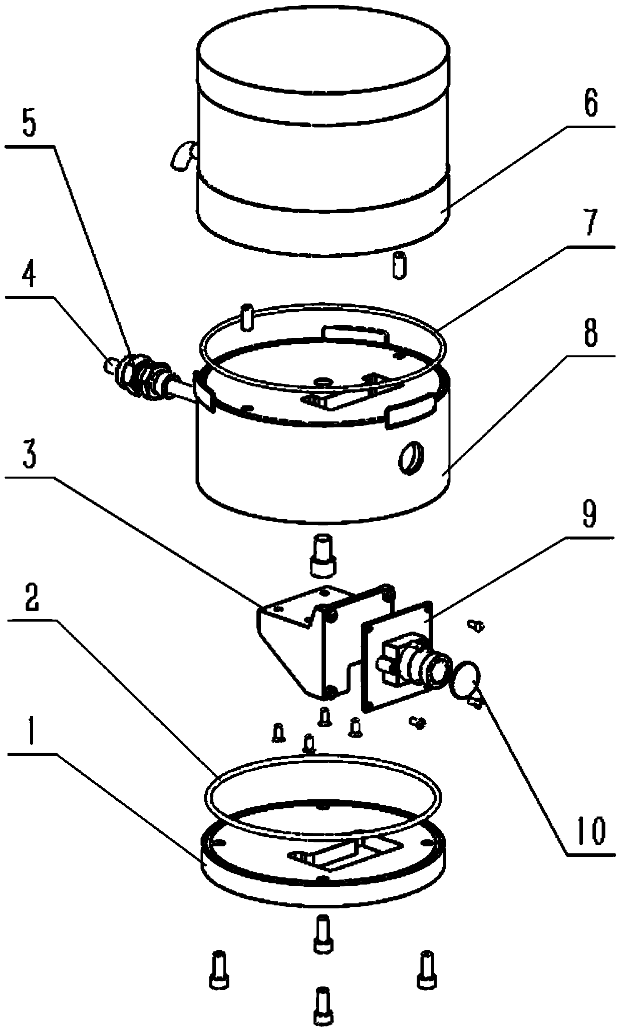 Structure device based on fusion of monocular camera and laser radar