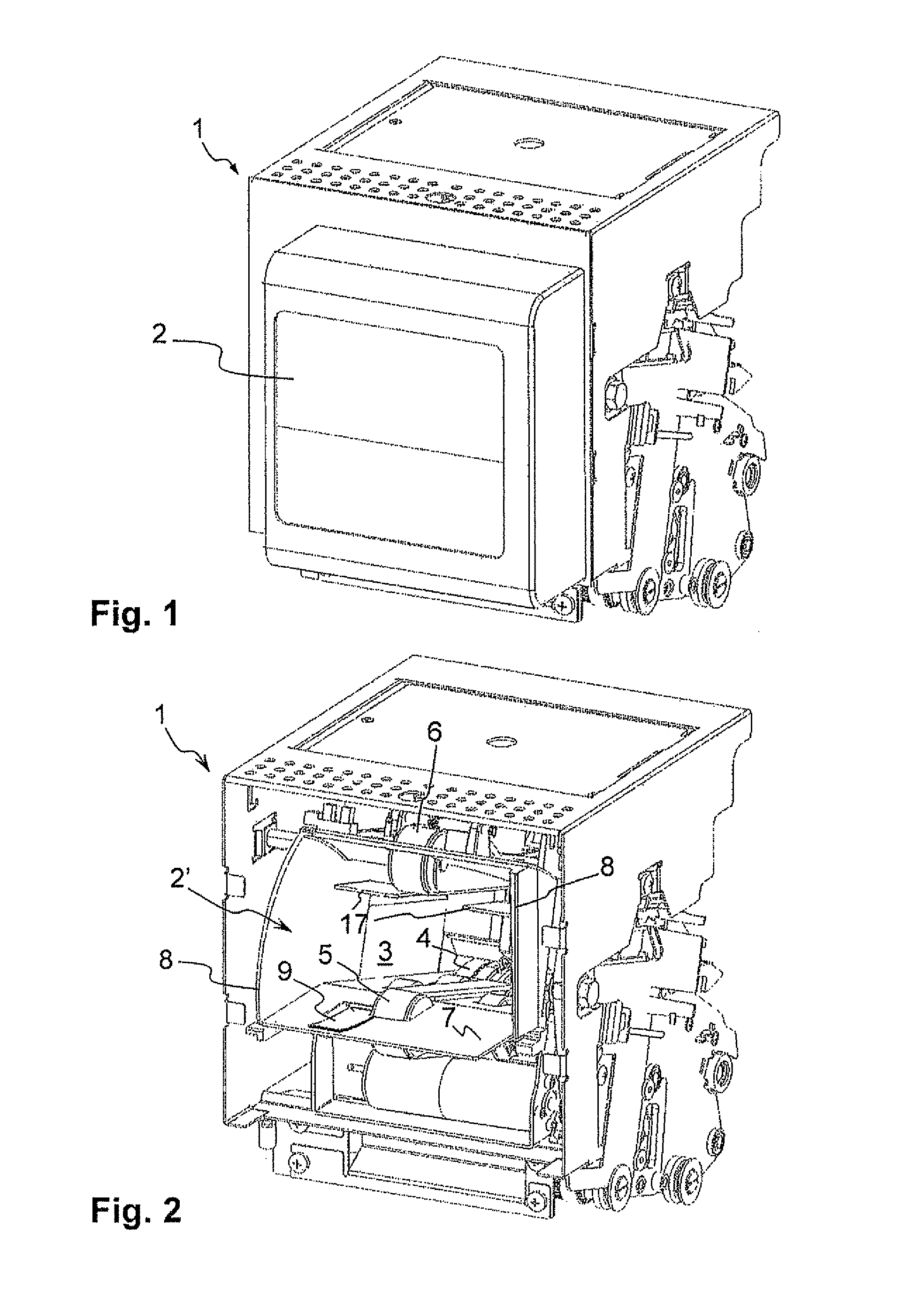 Device and method for receiving or dispensing bank notes