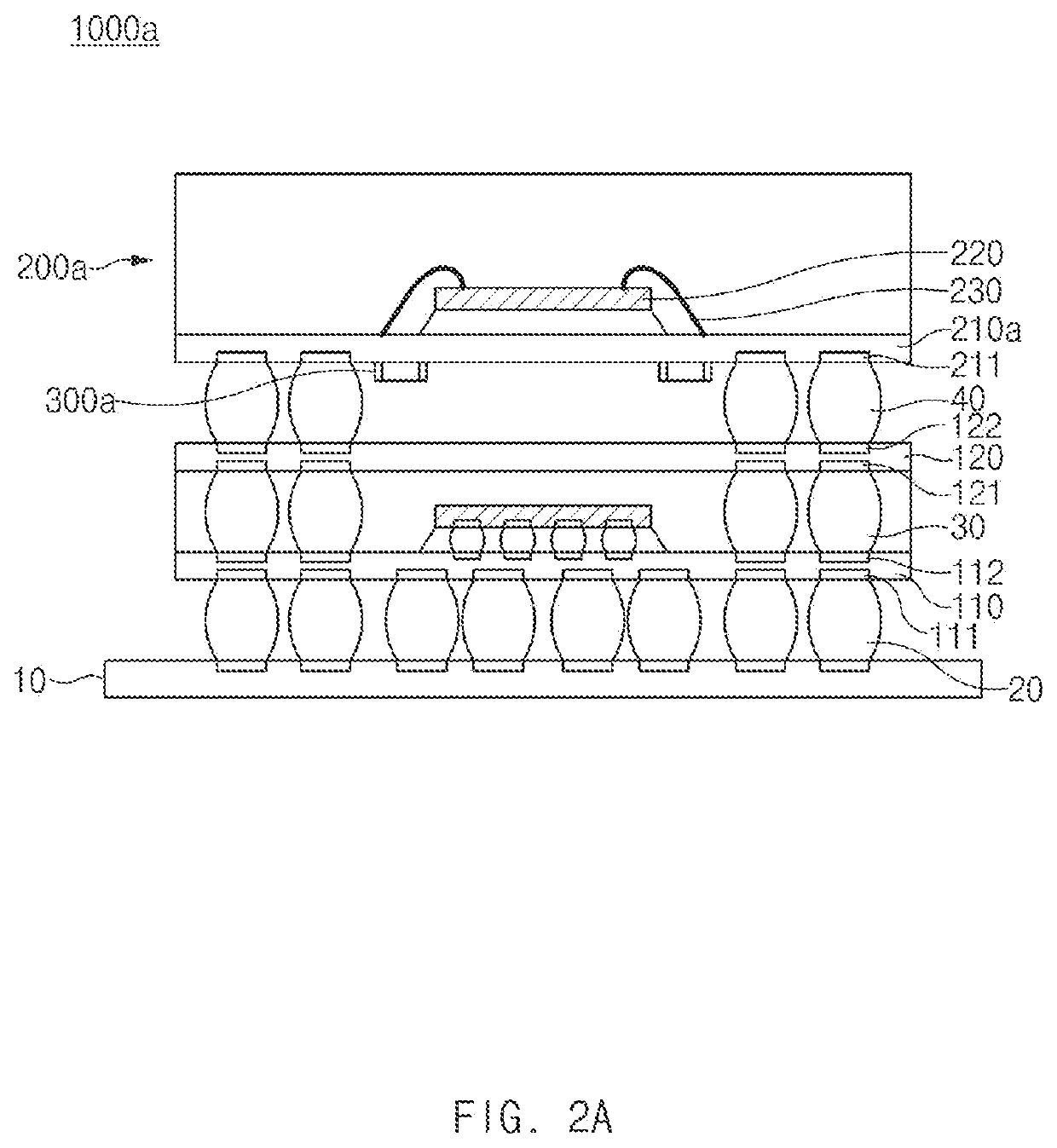 Semiconductor assembly with package on package structure and electronic device including the same