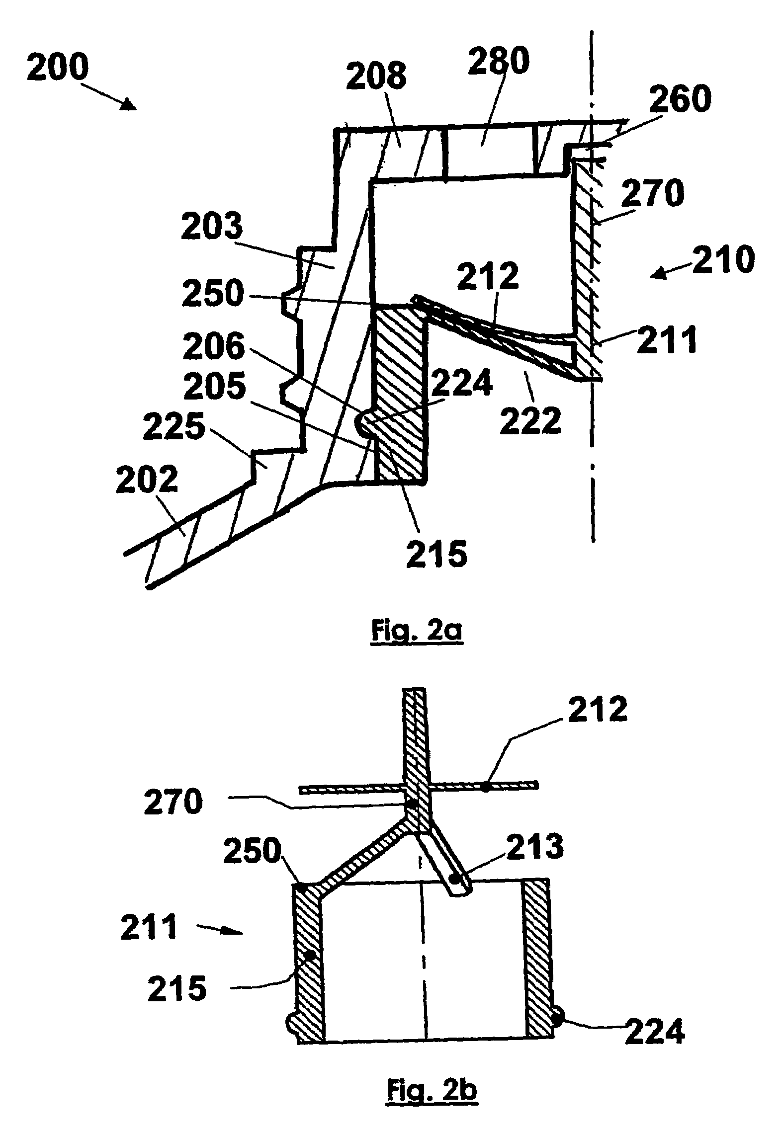 Collapsible tube with a distributor head without air return