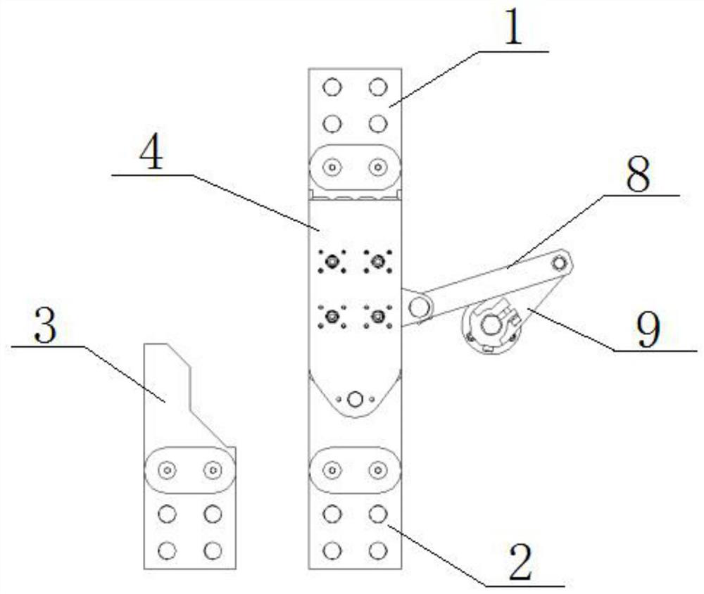 Contact system of three-station isolating switch