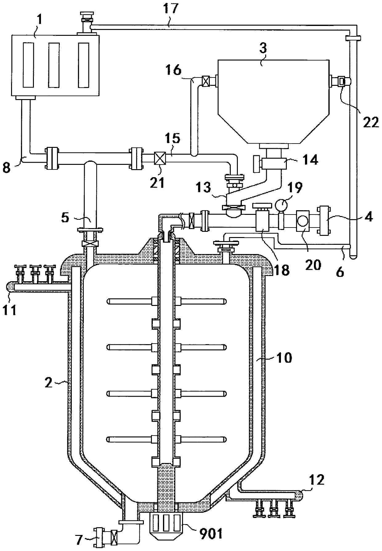 Device for online addition of lactic acid bacteria
