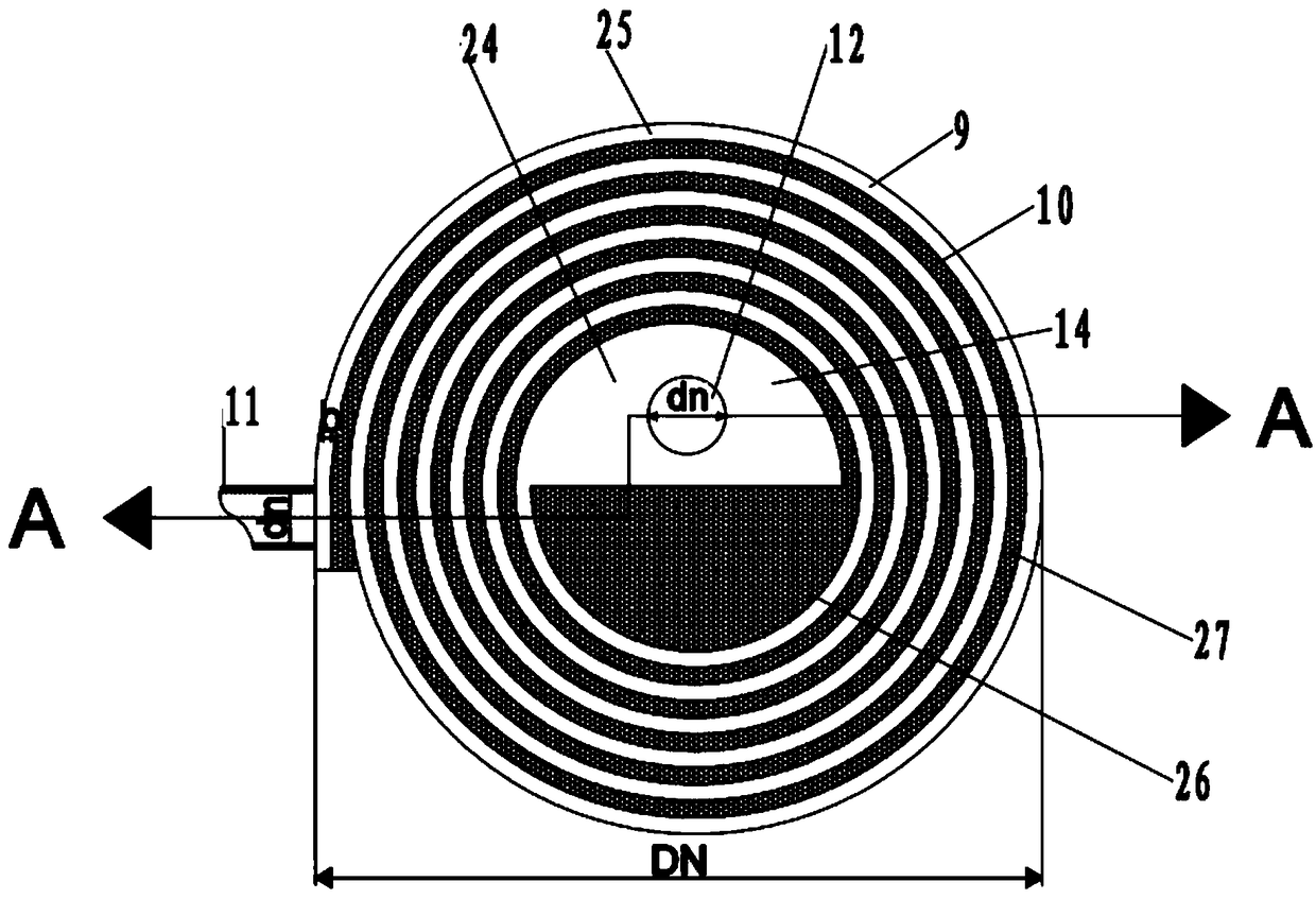 Spiral plate type thermochemical high-temperature energy storage and release reaction device