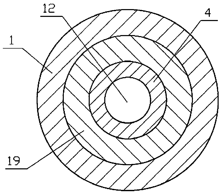 Spring energy-storage inspiring type rotary percussive drill device